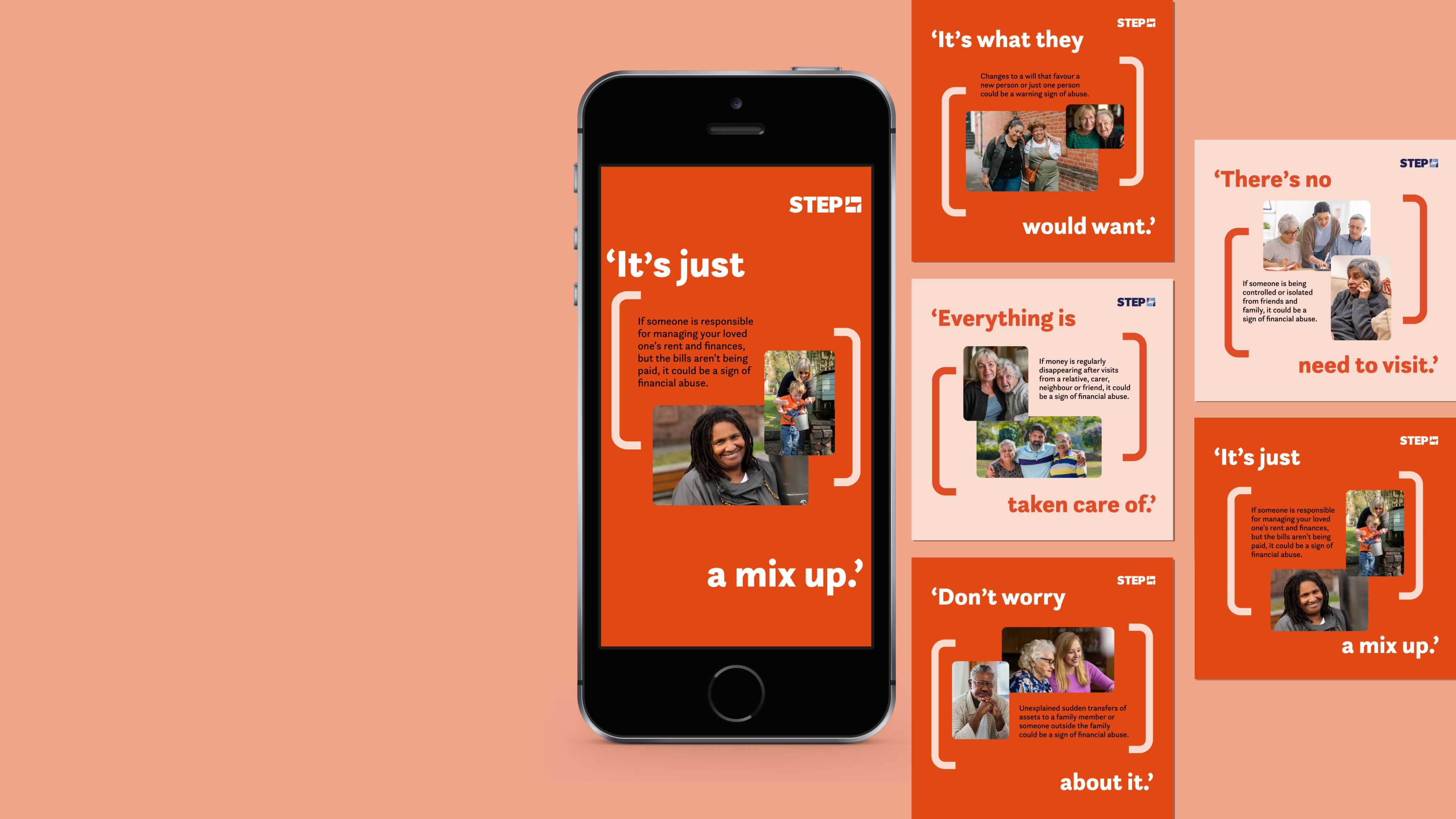 STEP's Spot the Sign's campaign social media assets